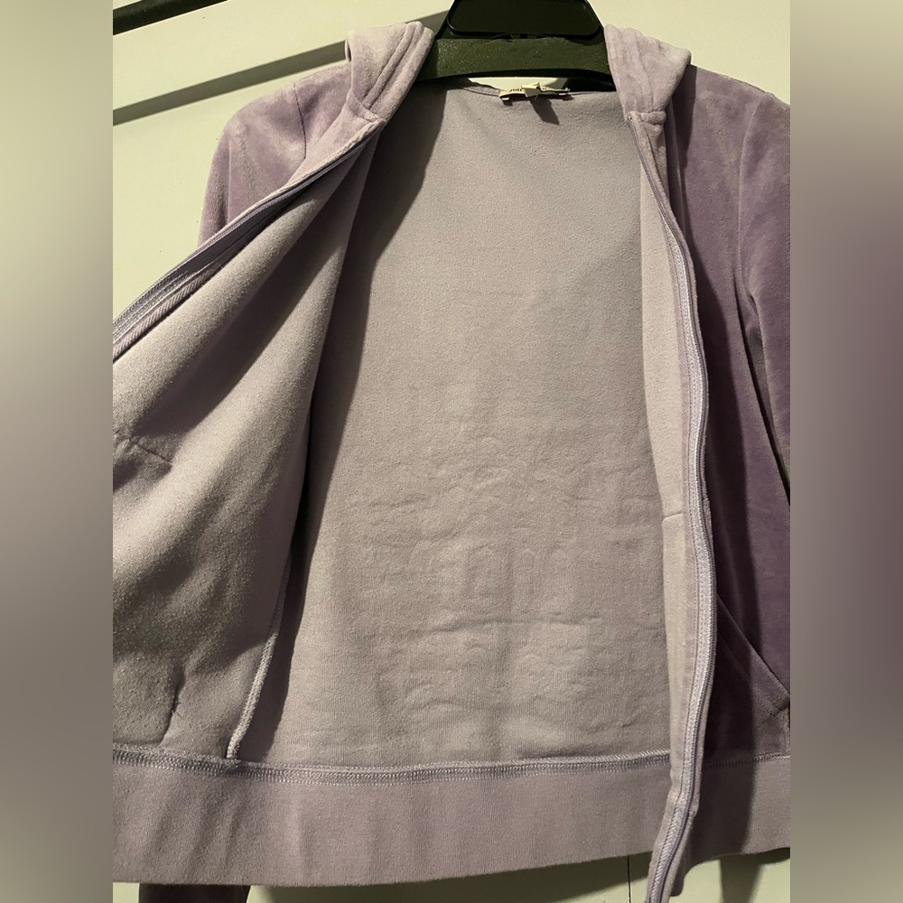 💟Vintage Juicy Couture Velour Hoodie/Pants Set Y2K💟 - Picture 4 of 12